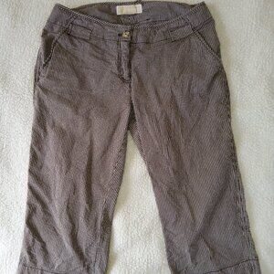 Michael Kors Striped Cotton Seersucker Bermuda Shorts Size 8